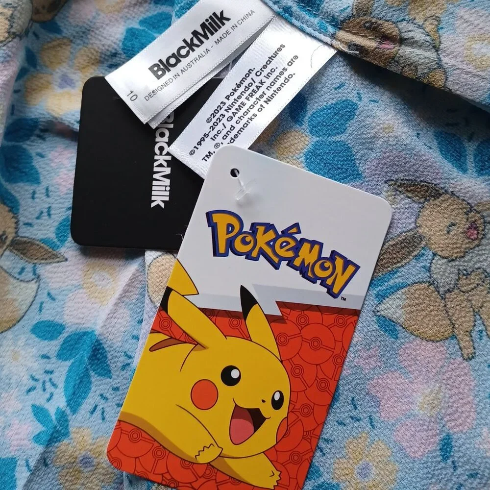 NWT - Eevee Garden Cute As A Button Shirt - BlackMilk - AU 10 - Offers Welcome! - Picture 3 of 3